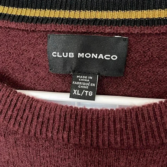 [XL]Club Monaco Wool Color  Block Stripes Crew Neck Sweater-NWOT - Picture 5 of 9